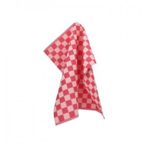 Handdoek - Blok - Rood